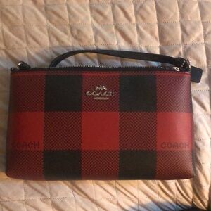 Coach Buffalo plaid crossbody